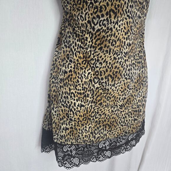 Victoria's Secret Vintage‎ Lace Leopard Animal Print Pushup Babydoll Chemise 36C - Picture 2 of 6